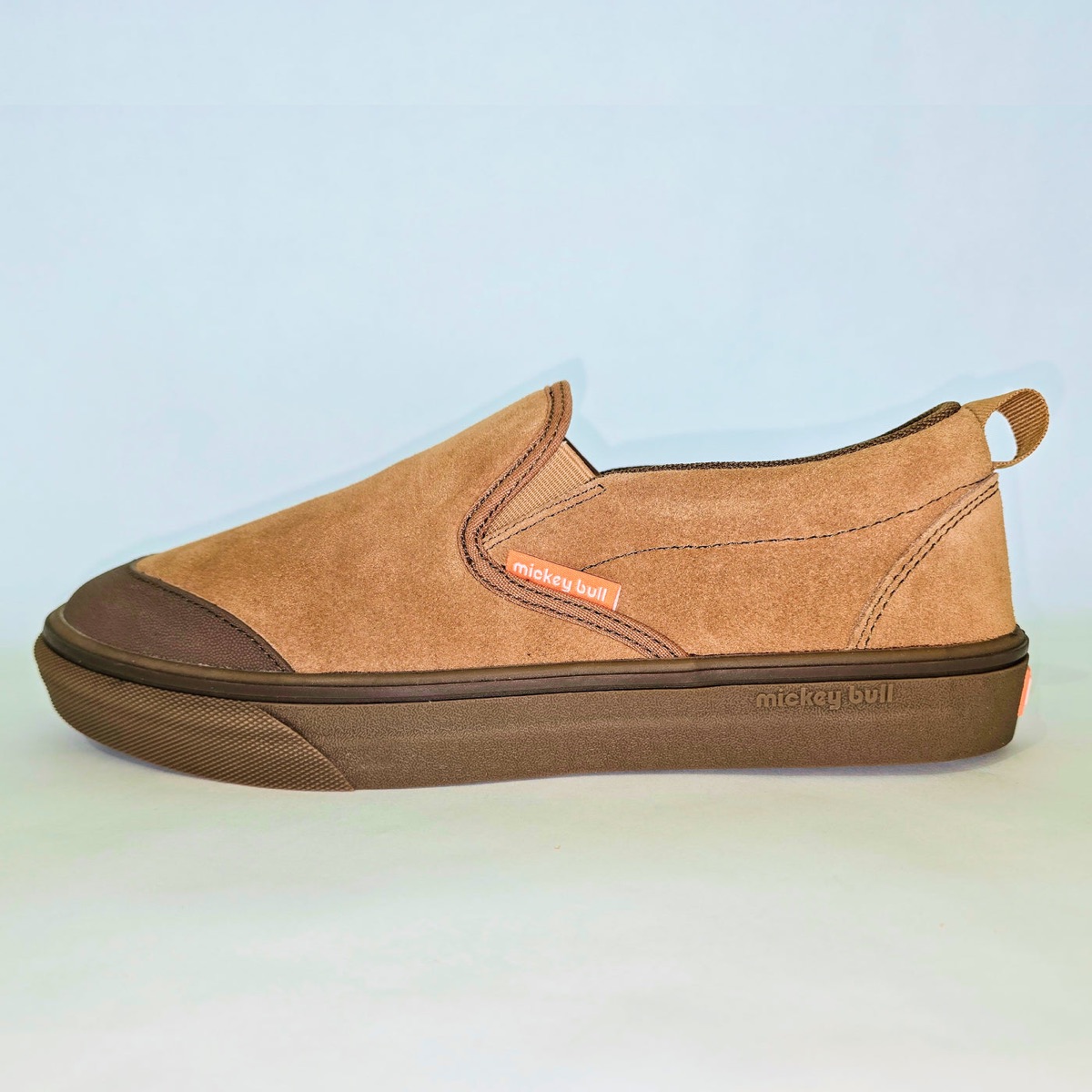 Mickey Bull Luzon mk2 premium slip-on in tan suede